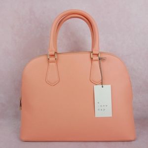 📦 Sale - a new day Coral Zip Closure Satchel Handbag